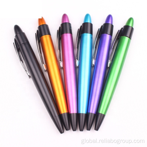 Luxury Ballpoint Pens Popular Color Advertising Promotion Retractable Plastic Pen Factory